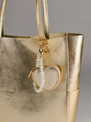 Heart Pouch Bag Charm