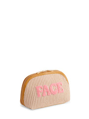 Face Zip Knit Pouch