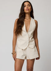 The Matte Twill Vest