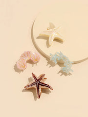 Pearl Starfish Claw Clip