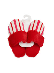 Candy Cane Stripe Slippers