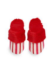 Candy Cane Stripe Slippers