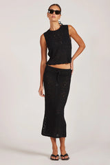 Maxi Pointelle Skirt