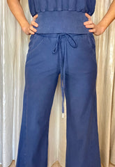 Wide Leg Pant w/ Gusset