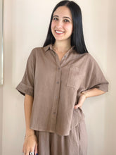 Linen Dolman Pocket Shirt