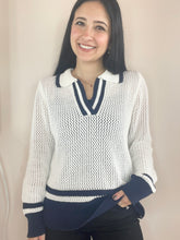 Polo Cropped Sweater Stripe