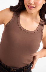 Ruby Studded Knit Tank