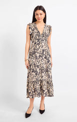 Painted Fields Midi Dress
