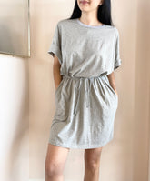 Rolled Sleeve Dress