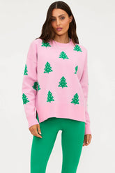 Callie Sweater Pink Christmas