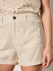 Linen Marine Short