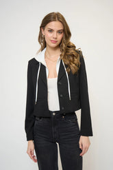 Cropped Fitted Dickey Jacket
