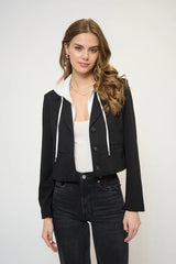 Cropped Fitted Dickey Jacket