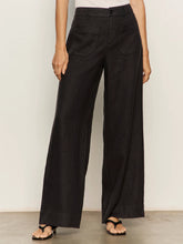 The Linen Marine Wide Leg Pant