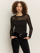 Sparkle Mesh Crew Tee