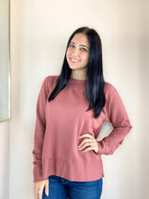 Softest Fleece Raglan Side Slit Sweatshirt