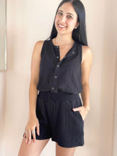 Faux Fly Smocked Short