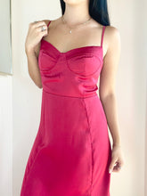 Romy Satin Bustier Bodice Midi Dress