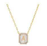 Initial Pendent w. Pearl