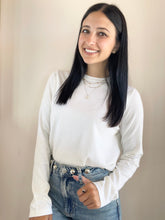 Cotton Cashmere Long Sleeve Tee