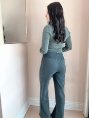 Comfort Waist Crop Flare
