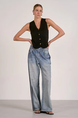 Jojo Denim Track Sweatpants