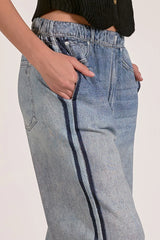 Jojo Denim Track Sweatpants