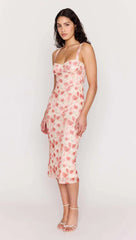 Camille Mesh Bustier Dress