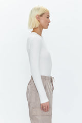 Bailey Long Sleeve Crew Neck Thong Bodysuit