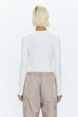 Bailey Long Sleeve Crew Neck Thong Bodysuit