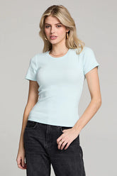 Crew Neck Short Sleeve Slim Tee