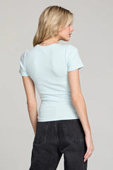 Crew Neck Short Sleeve Slim Tee