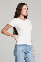 Crew Neck Short Sleeve Slim Tee