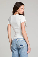 Crew Neck Short Sleeve Slim Tee