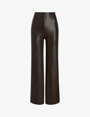 Faux Leather Wide Leg Pant
