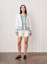 Color Block Cardigan Sweater