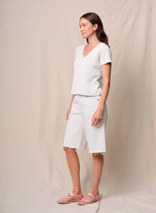 Supima Slub Short Sleeve V-Neck