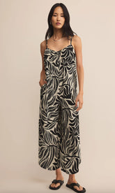 Flared Isla Leaf Jumpsuit