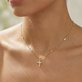 Mini Frankie Cross Necklace