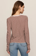 Junie LS Stripe Slub Tee