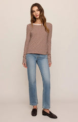 Junie LS Stripe Slub Tee