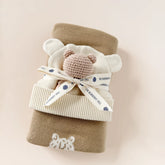 Honey Bear Hat Teether Gift Set