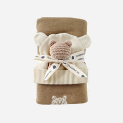 Honey Bear Hat Teether Gift Set
