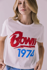 David Bowie Bowie 1974 Short Sleeve Embroidery Tee