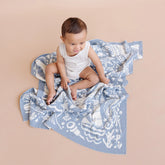 Nautical Summer Organic Cotton Baby Blanket