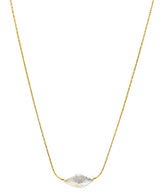 Diamond Pearl Floating Necklace