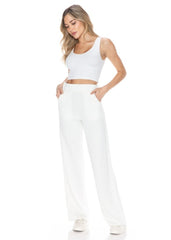 Lace Inset Scuba Straight Leg Pant