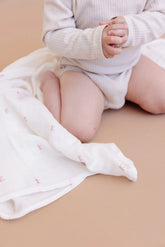 Pink Bow Newborn Swaddle
