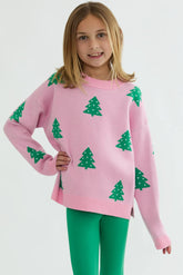 Little Callie Sweater Pink Christmas