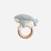 Cotton Crochet Whale Rattle/Teether